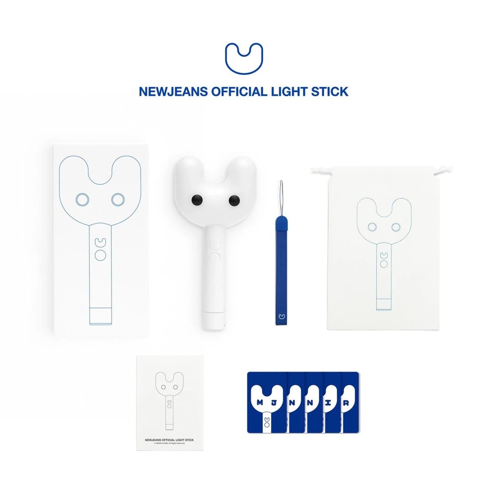 *BRAND NEW* Official NewJeans UNOPENED SEALED White Bunny/Rabbit Lightstick WBox